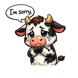 Sad cow