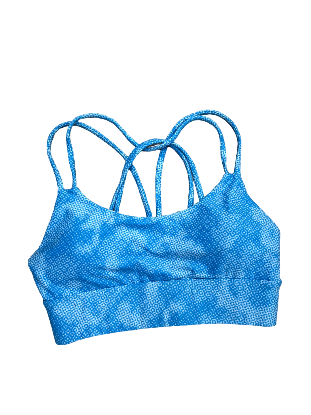 Baby Blue What's the Clue Sports Bra