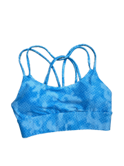 Baby Blue What's the Clue Sports Bra