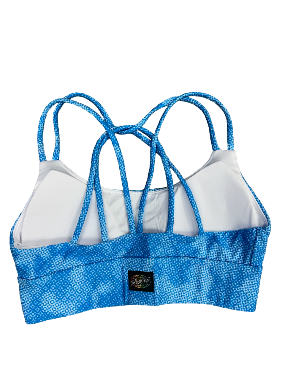 Baby Blue What's the Clue Sports Bra