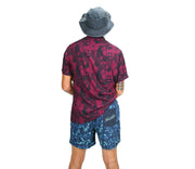 Black and Maroon Mystical Button Down - SLUNKS